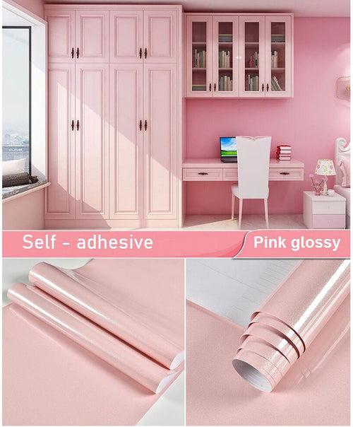 Pink Wall Paper Sticker Selection