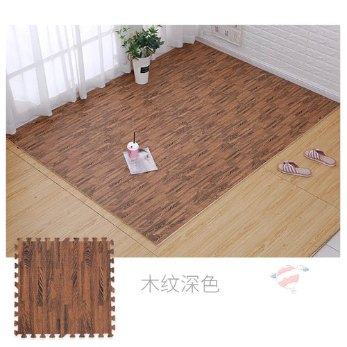 Wood Grain Puzzle Floor Foam Mat