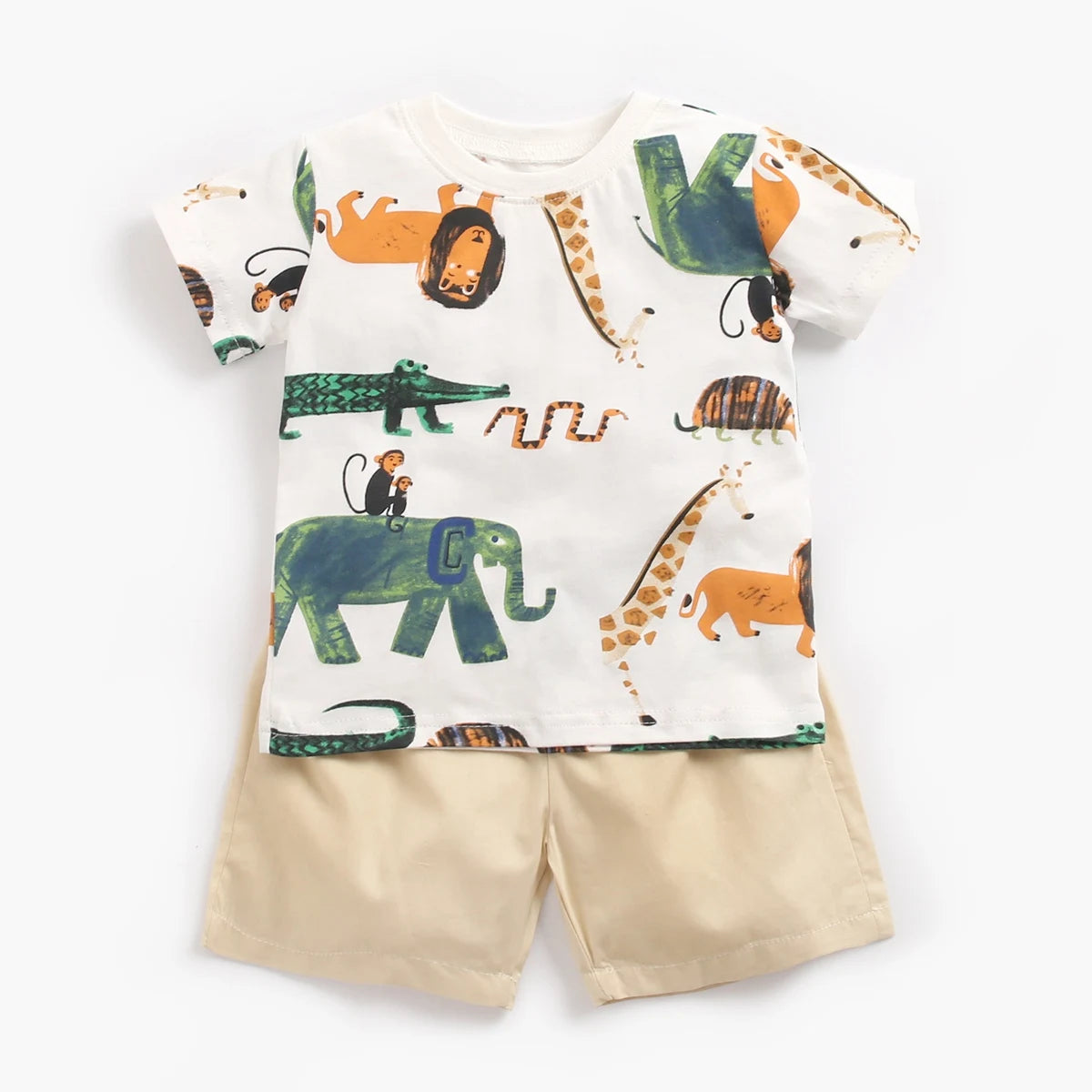 Sanlutoz Baby and Toddler Boys Animal Print Set