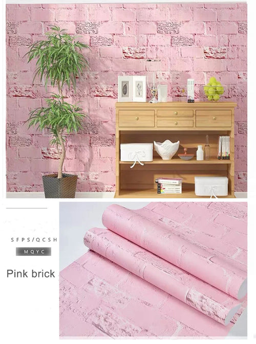 Pink Wall Paper Sticker Selection