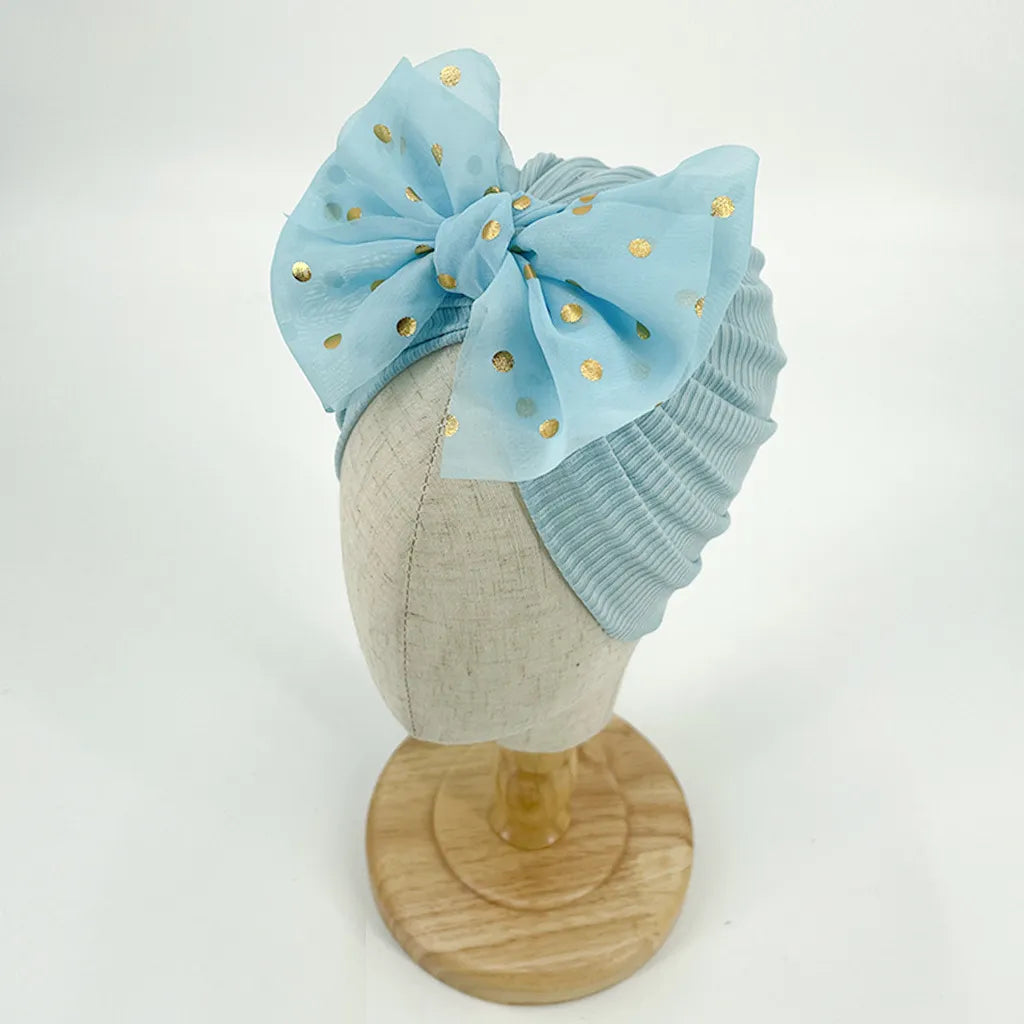 Baby Hat With Polka Dot Bow