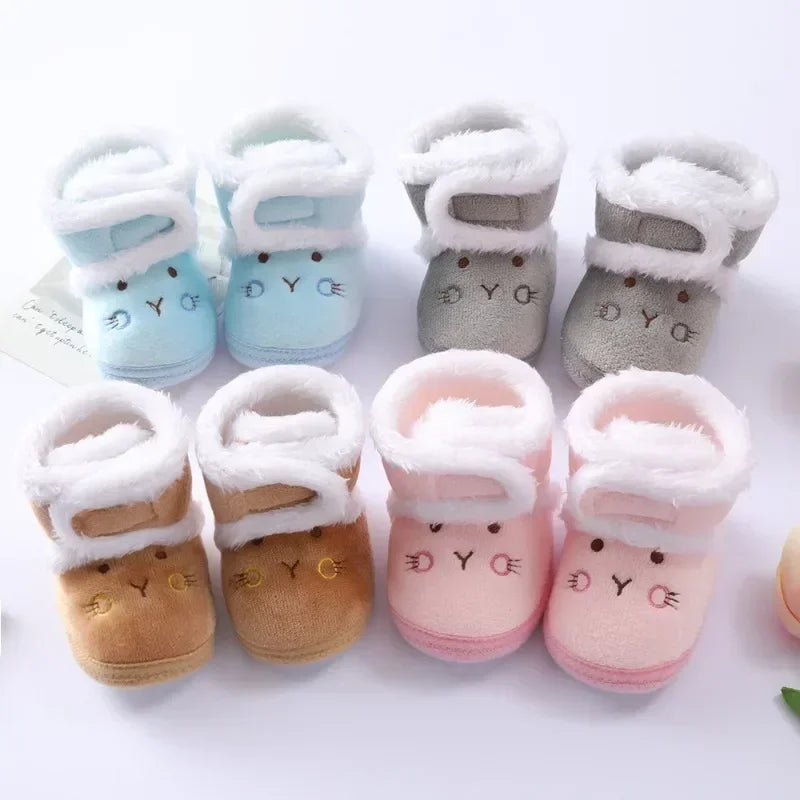 Newborn Girls Cozy Boots(soft bottom)