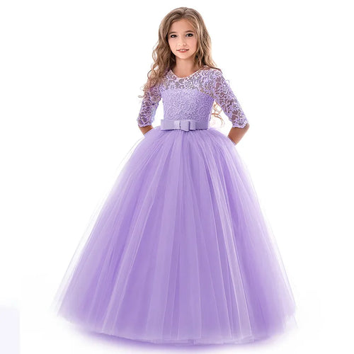 Girls Elegant Lace Dress