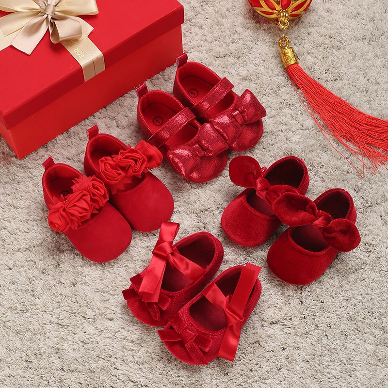 Red Baby Girl Shoe Selection