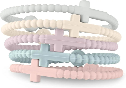 Macaron Colored Cross Bracelets