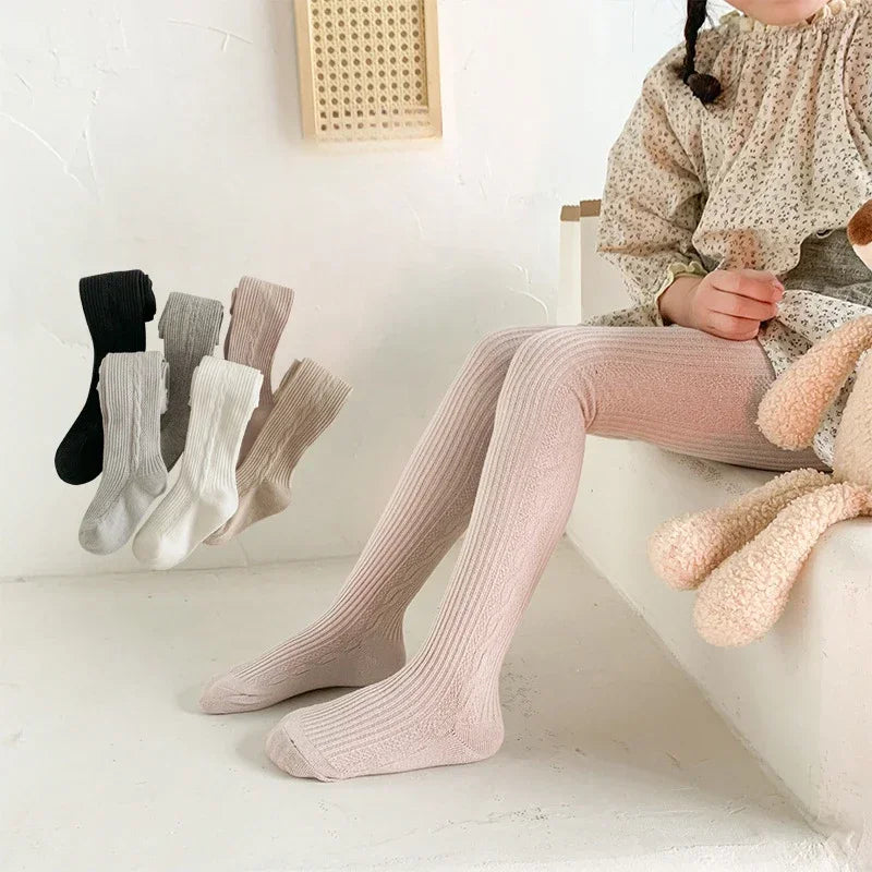 Baby and Girls Ribbed Stockings