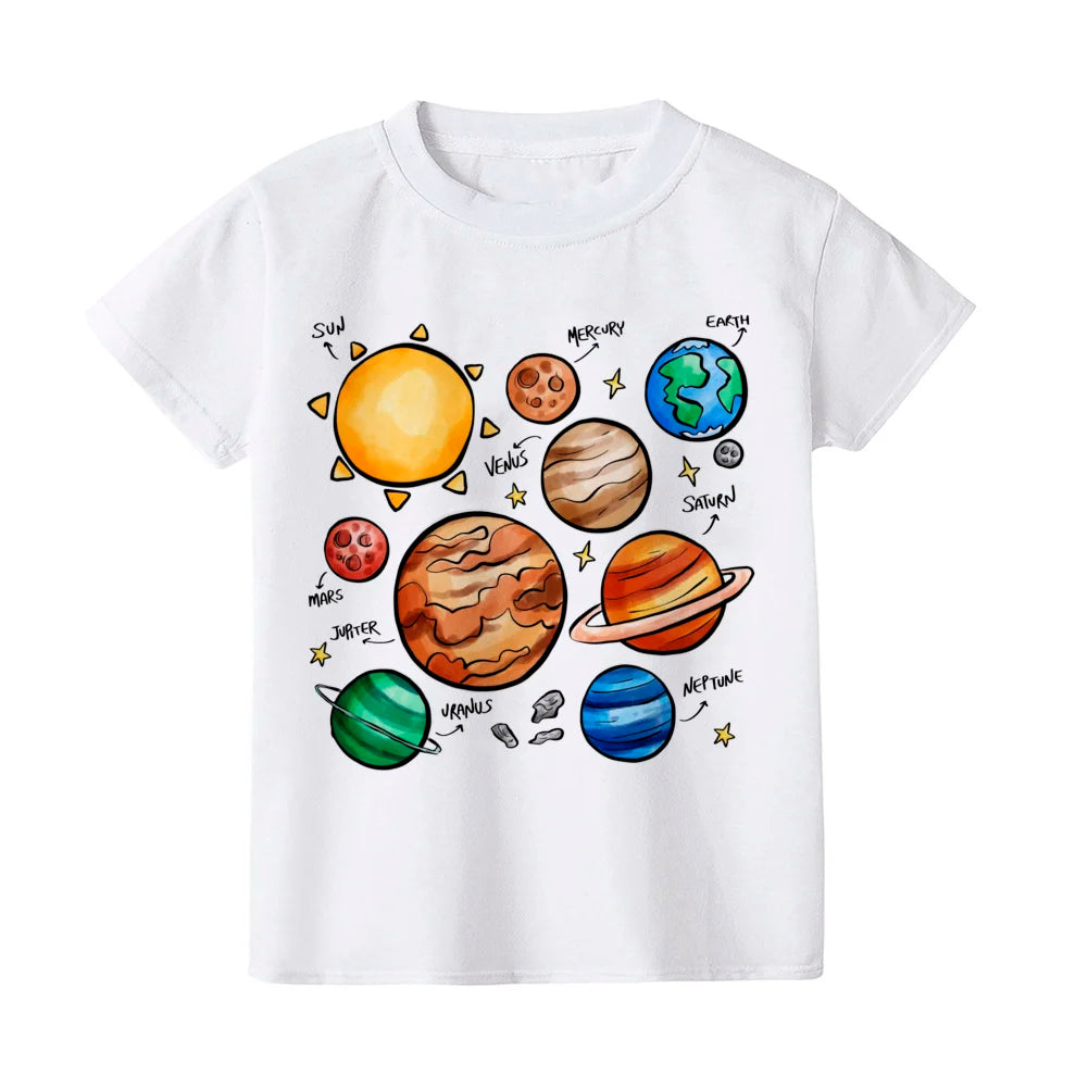 Toddler and Kids Solar System Shirt