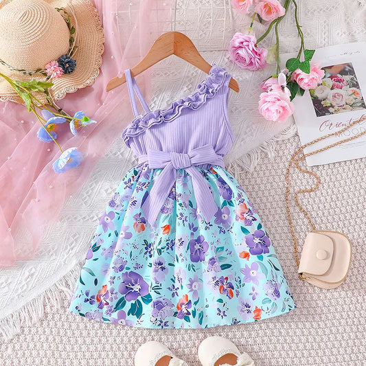 Baby and Toddler Girls Ruffle Floral Dress