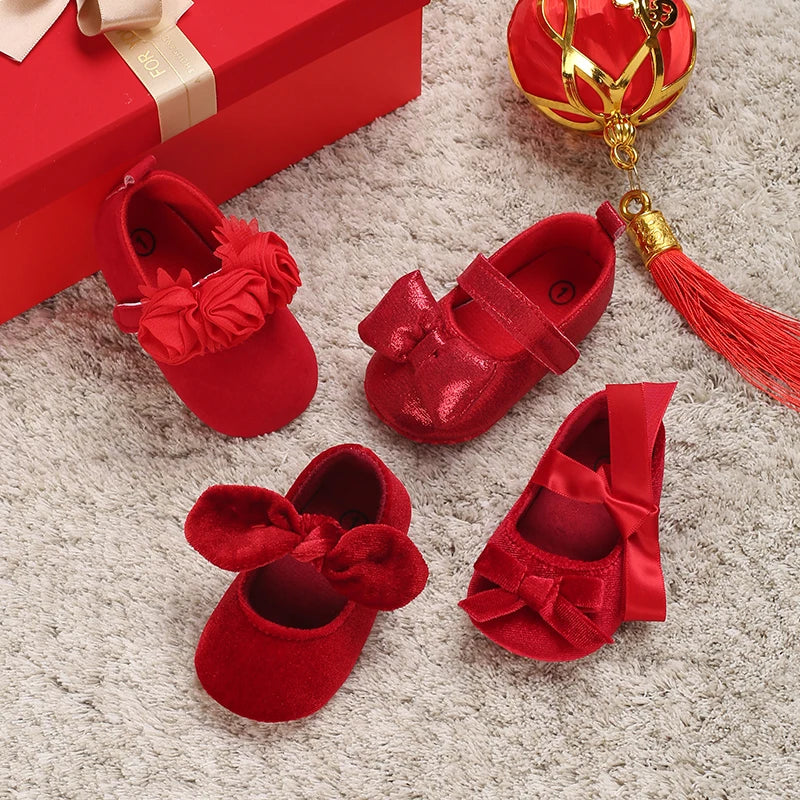 Red Baby Girl Shoe Selection