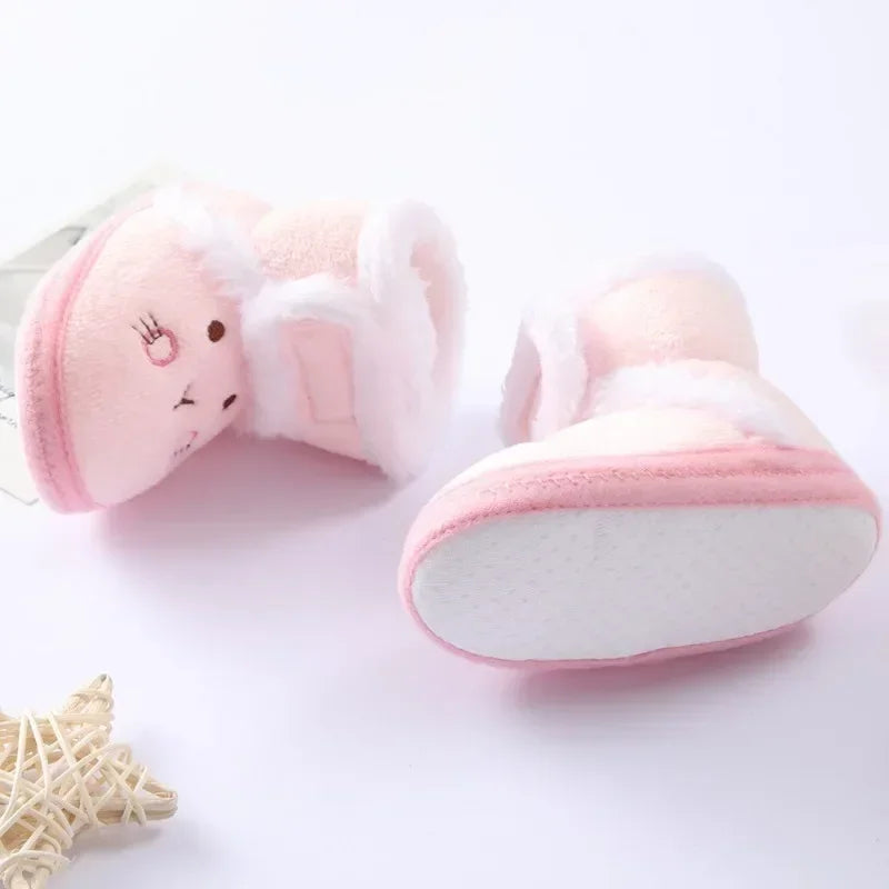 Newborn Girls Cozy Boots(soft bottom)