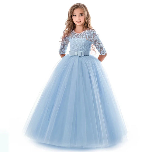 Girls Elegant Lace Dress