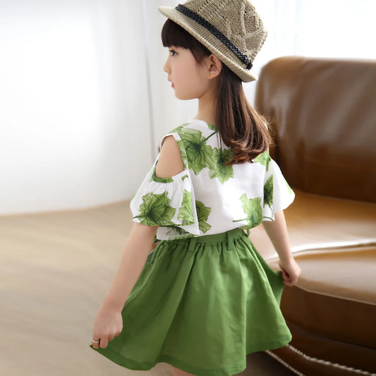 Toddler and Kids Open Shoulder Dress