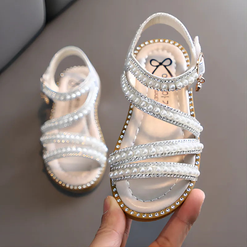 Baby and Toddler Girls Pearl Dress Sandals