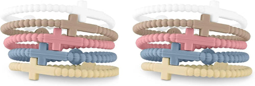 Macaron Colored Cross Bracelets
