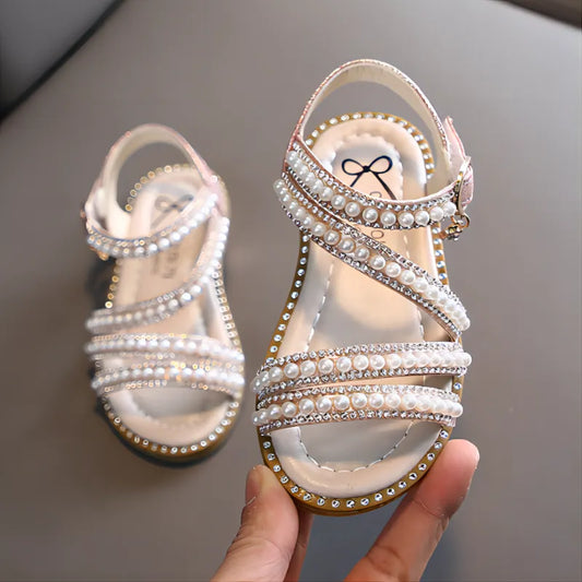 Baby and Toddler Girls Pearl Dress Sandals
